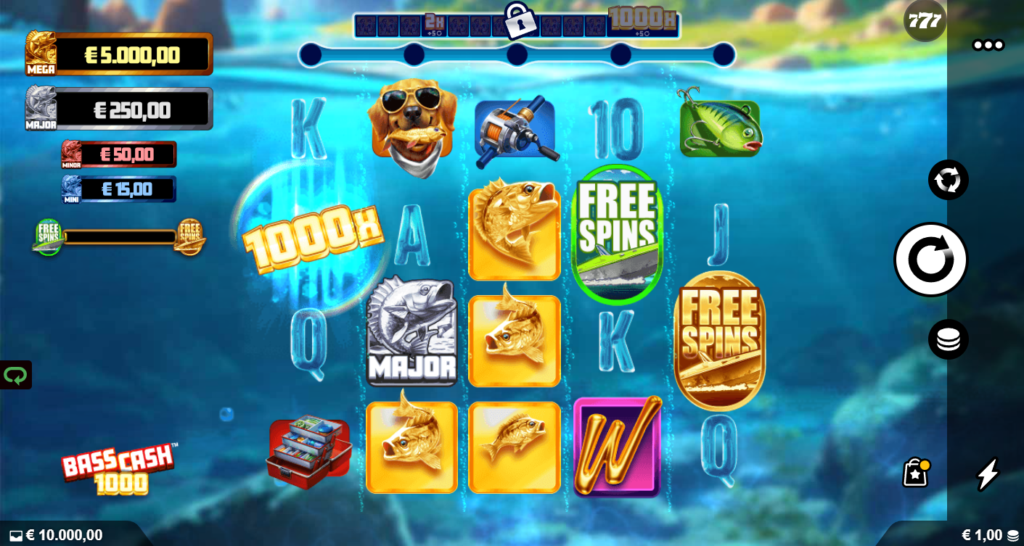 Bass Cash 1000 Alchemy Gaming Slot Review Online Slots Casino New Volatile