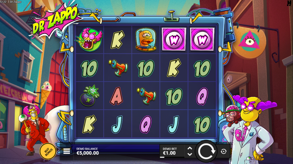 Dr Zappo Hacksaw Gaming Slot Review Online Slots Casino New Volatile
