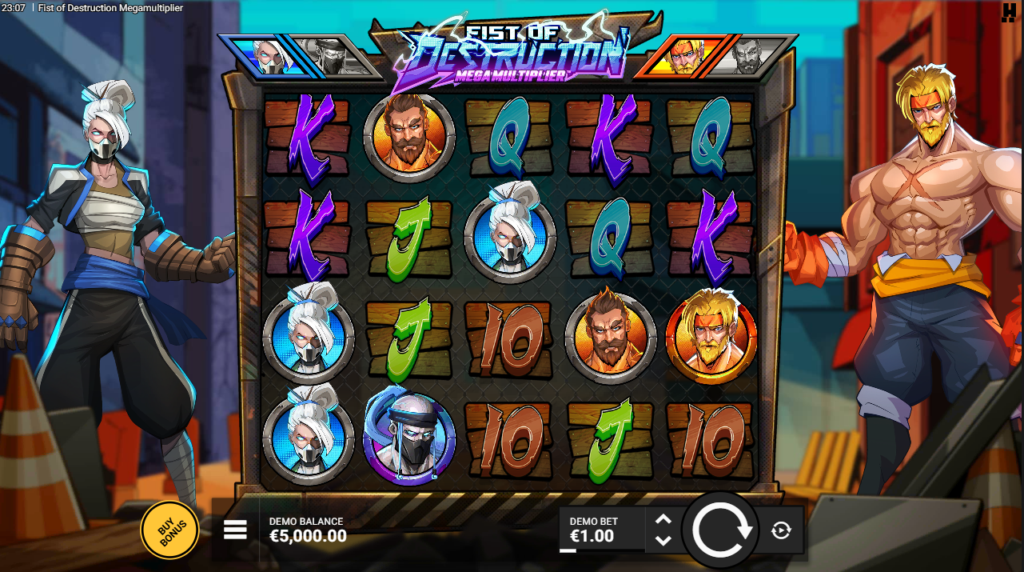 Fist of Destruction Megamultiplier Hacksaw Gaming Slot Review Online Slots Casino New Volatile