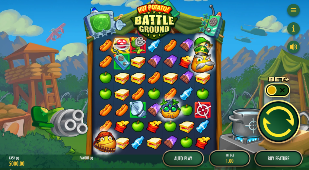 Hot Potato Battleground Thunderkick Slot Review Online Slots Casino New Volatile