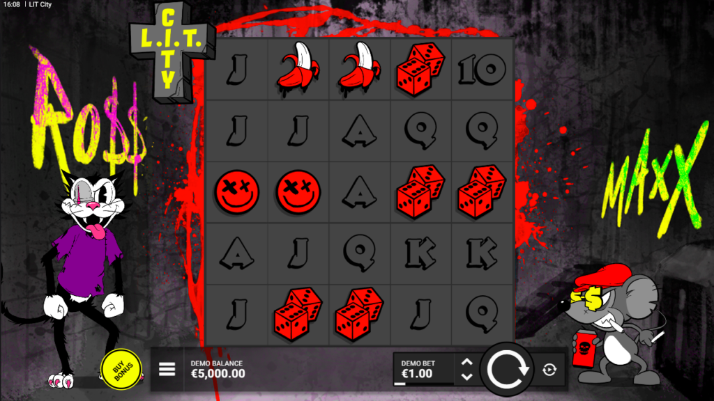 LIT City Hacksaw Gaming Slot Review Online Slots Casino New Volatile