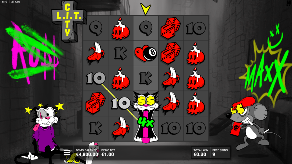 LIT City Hacksaw Gaming Slot Review Online Slots Casino New Volatile Bonus Free Games Spins