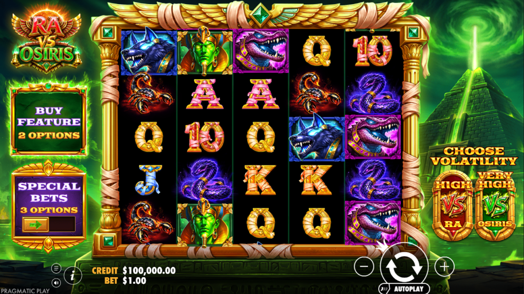 Ra vs Osiris Pragmatic Play Slot Review Online Slots Casino New Volatile