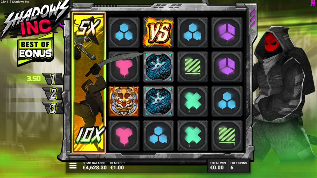 Shadows Inc Hacksaw Gaming Slot Review Online Slots Casino New Volatile Bonus Buy Free Games Spins