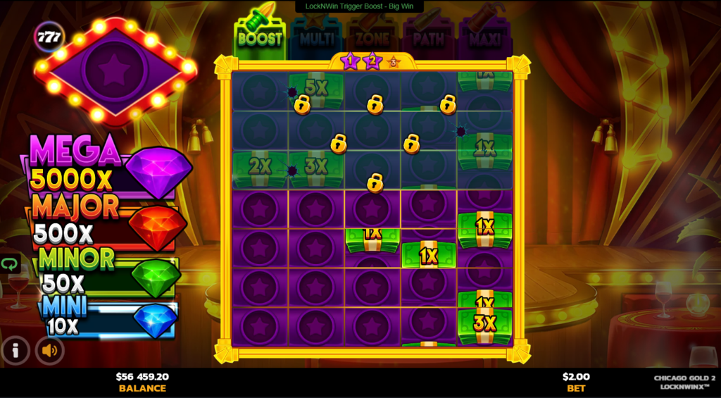 Chicago 2 LockNWin PearFiction Studios Slot Review Online Slots Casino New Volatile Symbols Pay Table Line