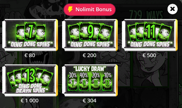 Ding Dong Death Nolimit City Slot Review Online Slots Casino New Volatile Bonus Free Games Spins