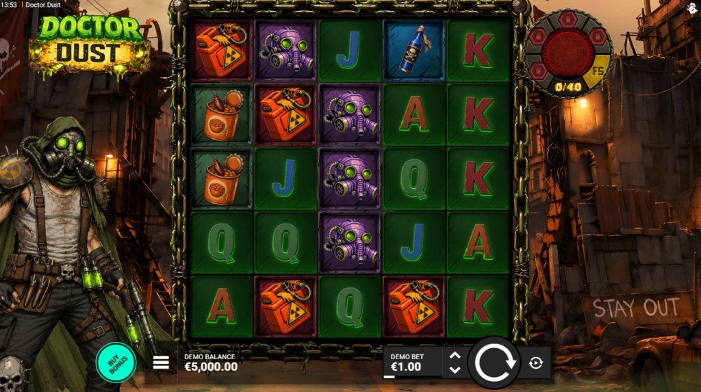 Doctor Dust Bullshark Games Slot Review Online Slots Casino New Volatile