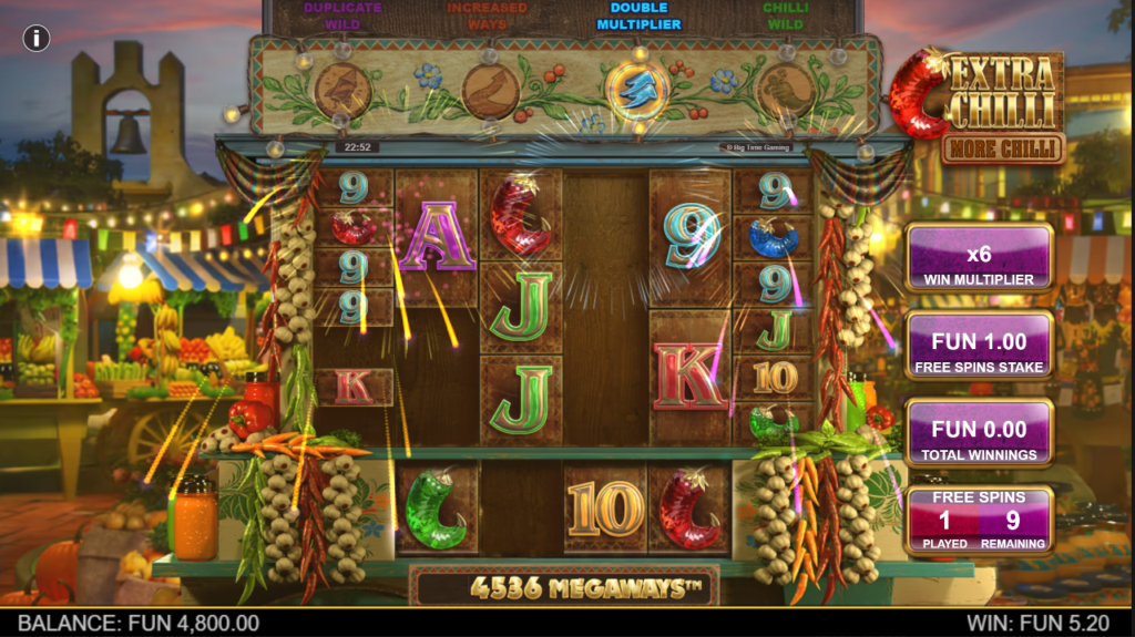 Extra Chilli More Chilli Big Time Gaming Slot Review Online Slots Casino New Volatile Bonus Free Games Spins