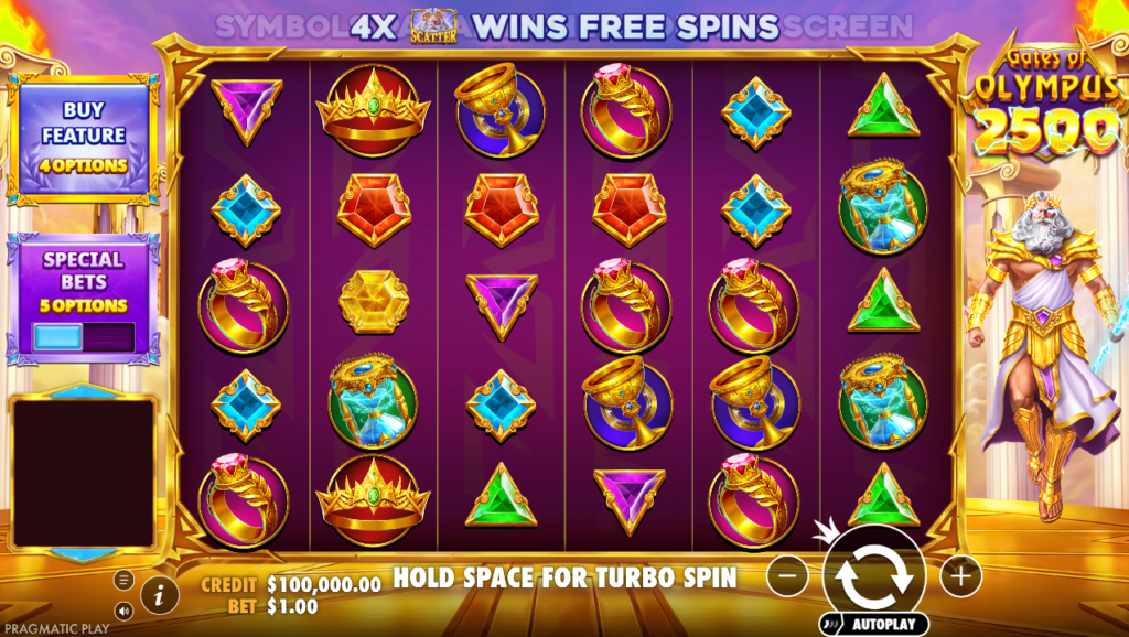 Gates of Olympus 2500 Pragmatic Play Slot Review Online Slots Casino New Volatile