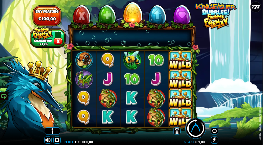 Kingfisher Bubbles Frame Frenzy Wishbone Games Slot Review Online Slots Casino New Volatile