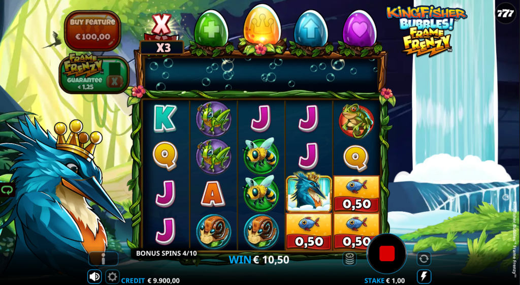 Kingfisher Bubbles Frame Frenzy Wishbone Games Slot Review Online Slots Casino New Volatile Bonus Free Games Spins