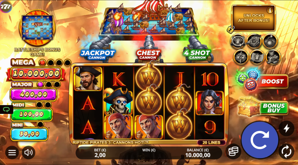 Riptide Pirates 3 Cannons Hot Nailed It! Games Slot Review Online Slots Casino New Volatile