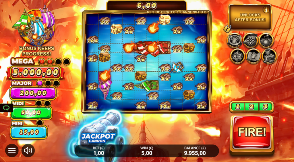 Riptide Pirates 3 Cannons Hot Nailed It! Games Slot Review Online Slots Casino New Volatile Symbols Pay Table Line