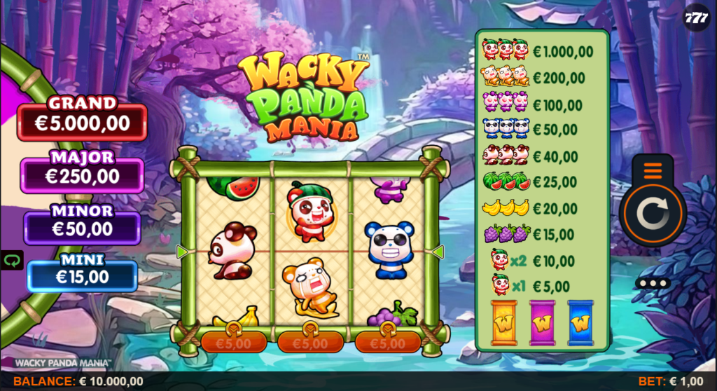 Wacky Panda Mania Slingshot Studios Slot Review Online Slots Casino New Volatile