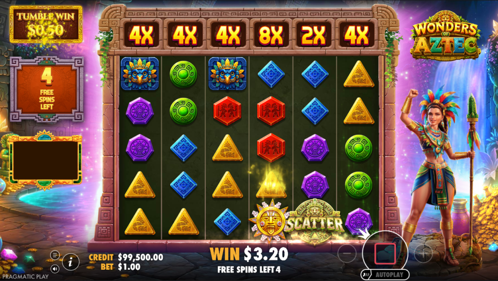 Wonders of Aztec Pragmatic Play Slot Review Online Slots Casino New Volatile Bonus Free Games Spins