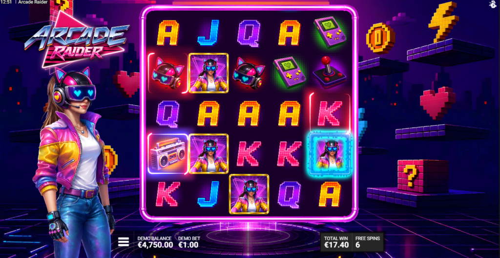 Arcade Raider Bullshark Games Slot Review Online Slots Casino New Volatile Bonus Free Games Spins