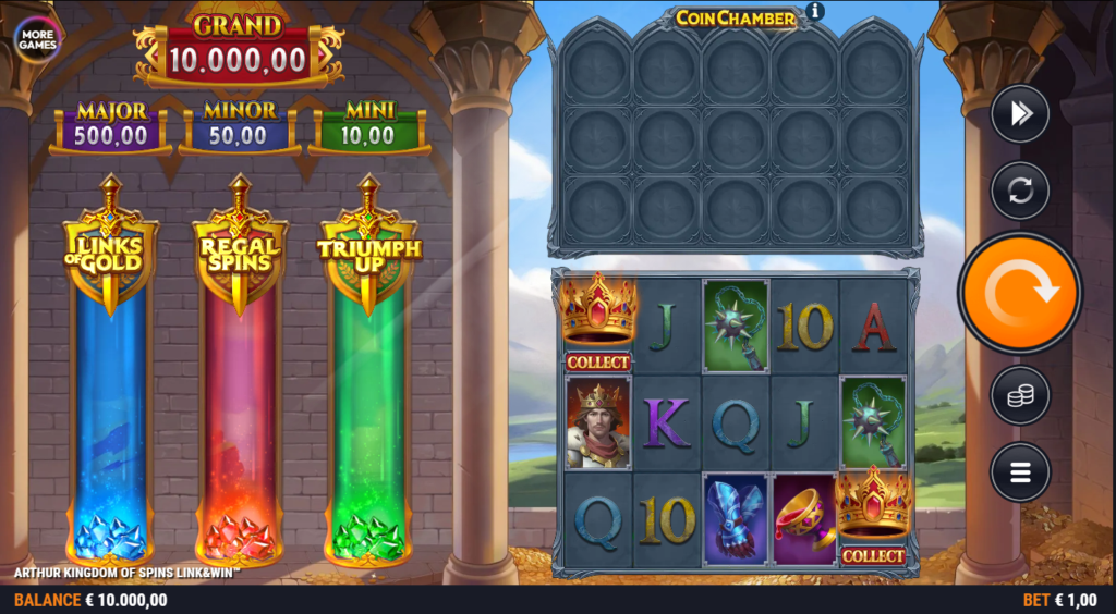 Arthur Kingdom of Spins Link&Win Foxium Slot Review Online Slots Casino New Volatile
