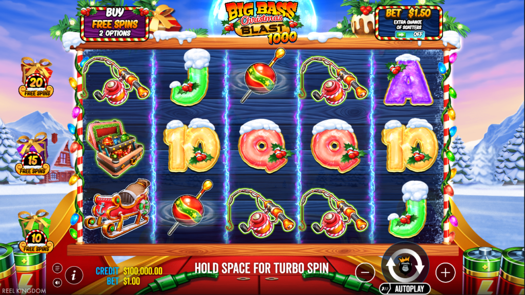 Big Bass Christmas Blast 1000 Reel Kingdom Slot Review Online Slots Casino New Volatile