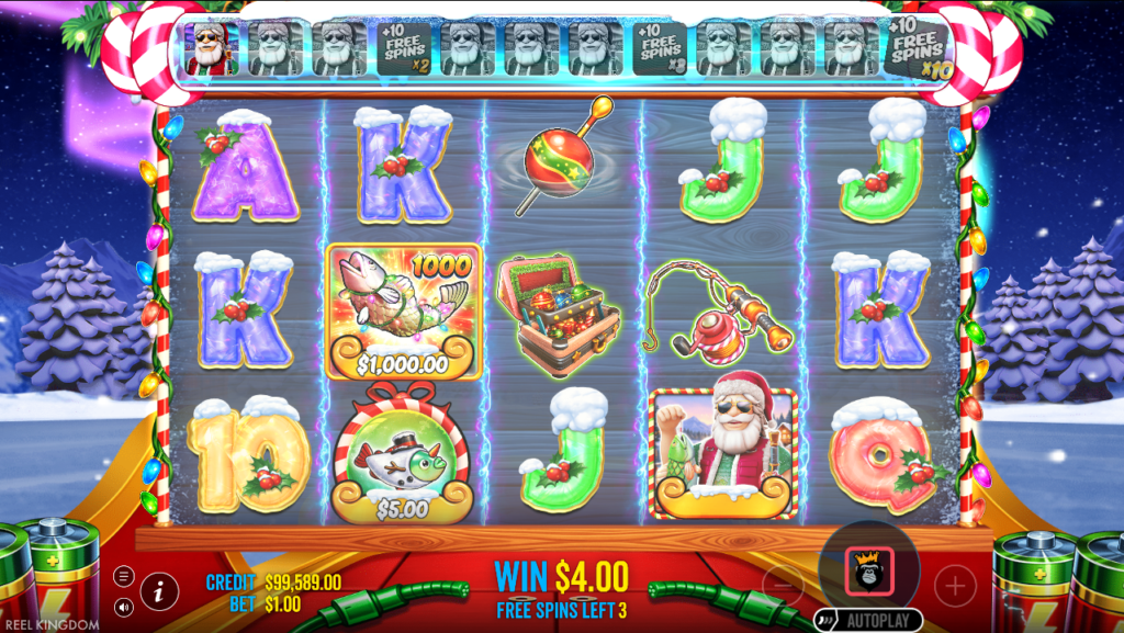 Big Bass Christmas Blast 1000 Reel Kingdom Slot Review Online Slots Casino New Volatile Bonus Free Games Spins
