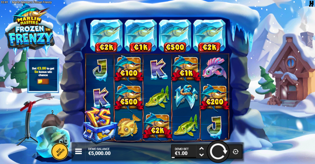 Marlin Masters Frozen Frenzy Hacksaw Gaming Slot Review Online Slots Casino New Volatile