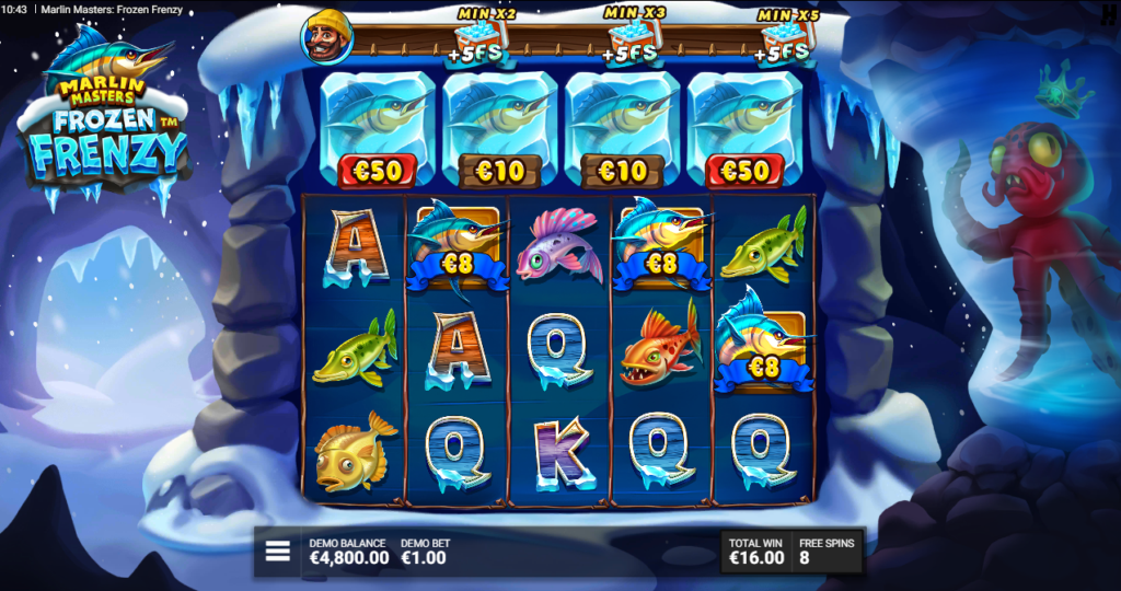 Marlin Masters Frozen Frenzy Hacksaw Gaming Slot Review Online Slots Casino New Volatile Bonus Free Games Spins
