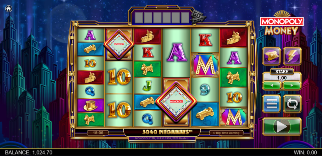 Monopoly Money Big Time Gaming Slot Review Online Slots Casino New Volatile