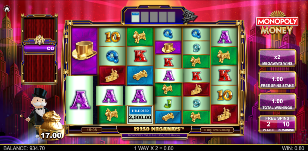 Monopoly Money Big Time Gaming Slot Review Online Slots Casino New Volatile Bonus Buy Free Games Spins