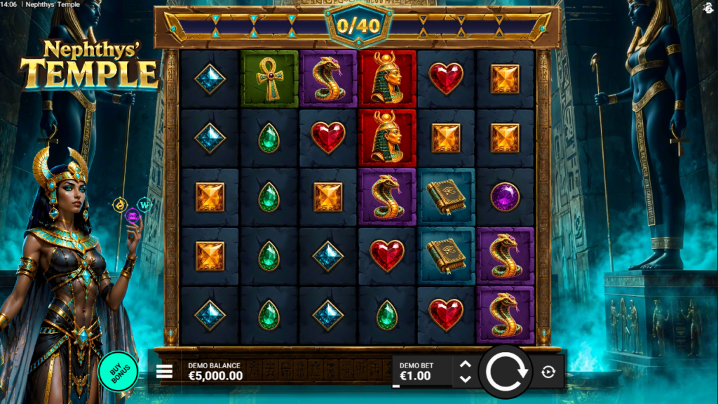 Nephthy’s Temple Bullshark Games Slot Review Online Slots Casino New Volatile