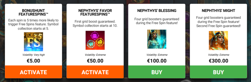 Nephthy’s Temple Bullshark Games Slot Review Online Slots Casino New Volatile Bonus Free Games