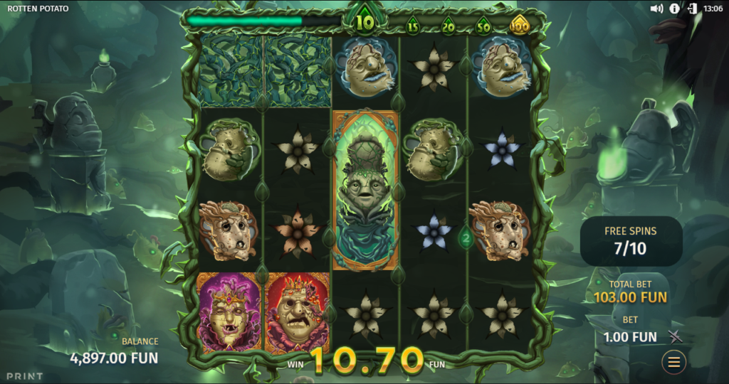 Rotten Potato Print Studios Slot Review Online Slots Casino New Volatile Bonus Free Games