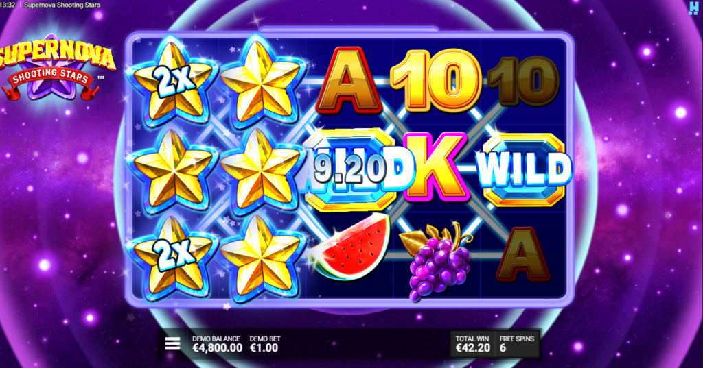 Supernova Shooting Stars Hacksaw Gaming Slot Review Online Bonus Free Games Spins