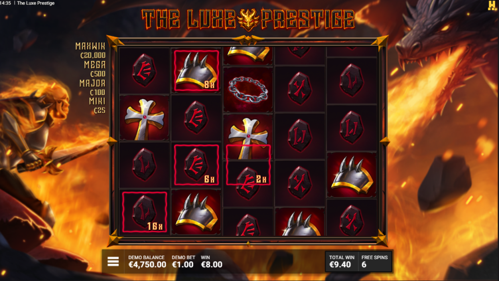 The Luxe Prestige Hacksaw Gaming Slot Review Online Slots Casino New Volatile Bonus Buy Free Games Spins